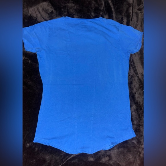 Alphalete Scoop Neck Tee - Blue - Picture 2 of 4